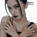 Hammered Texture Adjustable Rings – Sterling Silver & Gold-Plated Statement Rings