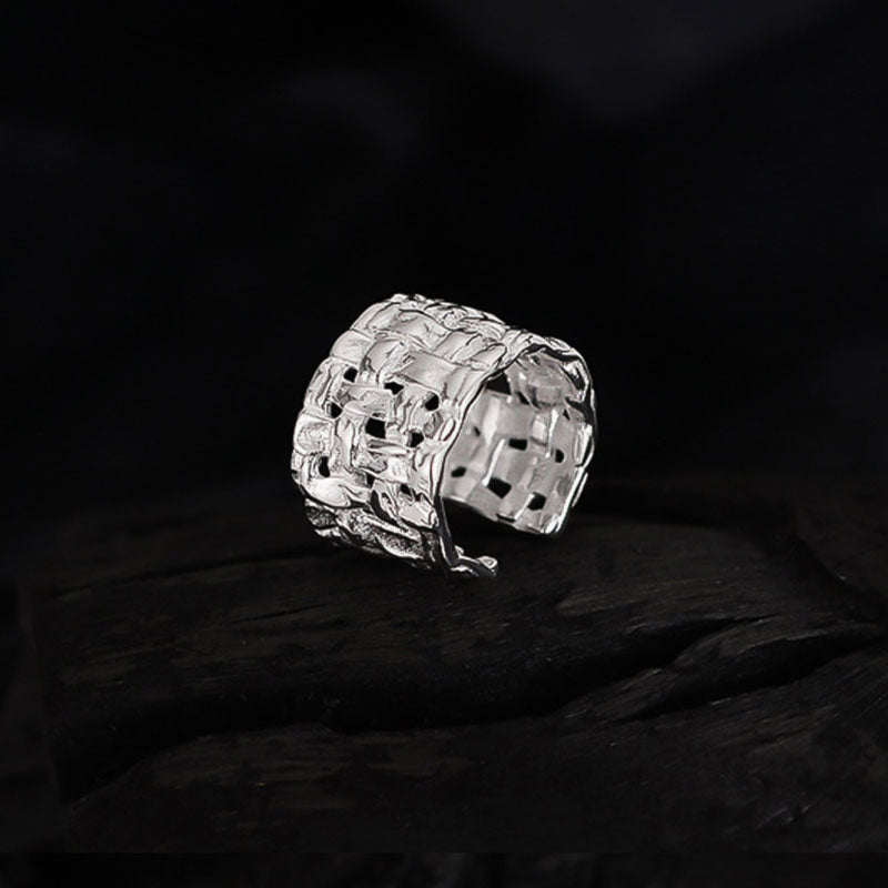 Sterling Silver Textured Ear Cuff
