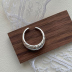 925 Sterling Silver Croissant Ring