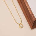 18K Gold Plated 925 Sterling Silver Water Drop Necklace
